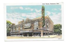 State Theatre Kalamazoo Michigan 50s Posted  Postcard Vintage Downtown picture
