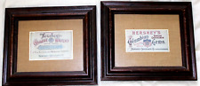 2 - COLLECTORS HERSHEY'S CHOCOLATE RARE VINTAGE LABELS SIGNS FRAMED picture