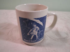 Vintage 1921 Morton's When it Rans It Pours Porcelain Mug Coffee Cup picture