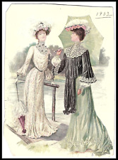 Vintage Magazine Print 1902 Color 6.5 x 9 Glossy Paper Fashion  e2-1 picture