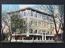 Independence Kansas KS Montgomery Co. Hospital Antique Photo Postcard picture