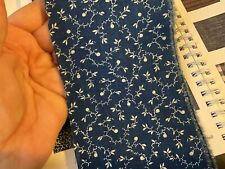 moprimitivepast Antique indigo blue Calico cotton 70In. Fabric Strip Quilts picture