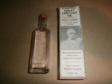 Vintage Rosenberg's Improved Great Century Oil Bottle in Box Lititz PA picture