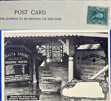 SHASTA SPRINGS,CA~ UNDIV REAL PHOTO postcard~1901-07 ~UNCANCELED Franklin stamp  picture