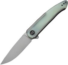 WE Smooth Sentinel Folding Knife Gray/Natural Ti G10 Inlay Handle 20CV WE20043-2 picture