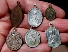 6 Old Different Metals Christian Artifacts Pendants Dug In Latvia Field picture