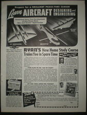 1945 FUTURE AIRPLANE FUTURISTIC HELICOPTER vintage RYAN Trade art print ad picture