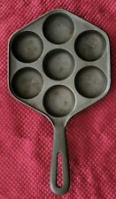 Cast Iron AEBELSKIVER Pancake Ball Pan Vintage 1940s Provenance  picture