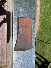 Axe Head wood wedge vintage 2.5 lb unmarked forestry logging red picture