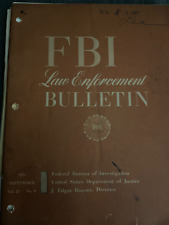 FBI Law Enforcement Bulletin September 1964 J Edgar Hoover Henry Ford Nelson picture
