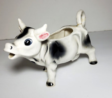 Vintage Cow Creamer Black & White figurine Made in Japan (READ) picture