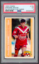 1993-94 Panini Official Football Cards #155 Zinedine Zidane PSA 5 picture