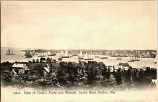 1905. SOUTH WEST HARBOR, ME. CLARK'S POINT AND MANSET. POSTCARD QQ11 picture