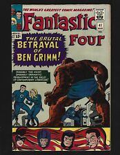 Fantastic Four #41 FVF Kirby Early Frightful Four Medusa Sandman Wizard Trapster picture