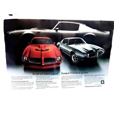 1972 73 Pontiac Firebird 2 Page Original Print Ad Vintage picture