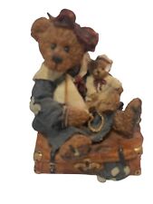 Boyds Bears & Friends Bearstone Collection Style#2000 Bailey Bear with Suitcase picture