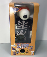 VTG NOS Skeleton Snoopy Animated Dancing Peanuts Hip Swinging Halloween Musical picture