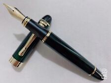 New Jinhao X450 Luxury Dark Green Fountain Pen 0.7mm Broad Nib 18KGP Golden Trim picture
