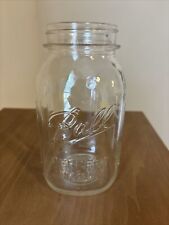 Vintage Ball Quart Perfect Mason Jar Clear Glass. No Lid picture