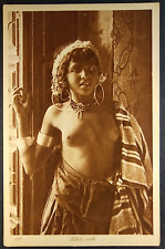 Lehnert & Landrock Fillette arabe original c1910-1920s postcard #213. picture
