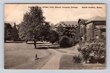 South Hadley MA-Massachusetts, Mount Holyoke College, Vintage Souvenir Postcard picture