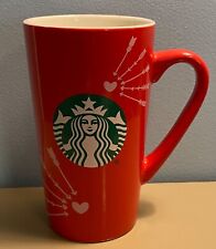 2020 Starbucks Tall 16 oz Coffee Mug Cup Red Heart Arrow Valentine Love 6