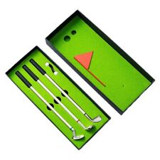 Fathers Day Golf Gifts for Men Mini Desktop Games 3 Golf Clubs Ballpoint Pen picture