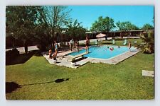 Postcard Texas Burnet TX Arrowhead Motel Pool 1965 Posted Chrome picture