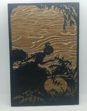 Antique Etcht-Kraft WP Fuller Silhouette Wall Plaque Wood Lady 1920s Rare HTF picture