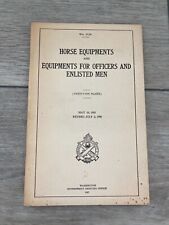 1917 Horse Equipments Officers Enlisted Cavalry Men Ordnance Department Colt Gun picture