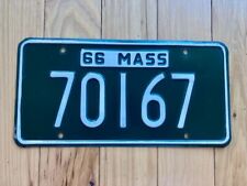 1966 Massachusetts License Plate picture