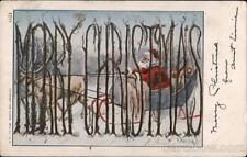 Santa Claus Merry Christmas Ullman Mfg. Co. Postcard Vintage Post Card picture
