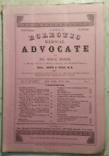 July 1884 The Eclectic Medical Advocate Tribune Joseph A. House MD NY New York picture