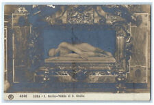 c1930's S. Cecilia Tomb of S. Cecilia Rome Italy RPPC Photo Postcard picture