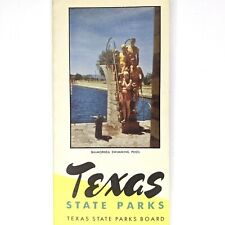 c1950s Visit Texas State Parks Board Advertising Brochure Attraction List Vtg 2F picture