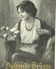 Vintage Postcard German Fragrant Pansies Floral Photo RPPC picture