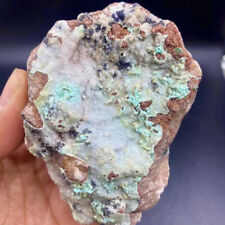 216G Natural silicon Malachite transparent cluster coarse mineral sample picture