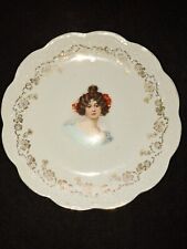 Antique Victorian Era Plate With Gold Accent picture