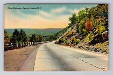 PA-Pennsylvania, State Highway, Antique Vintage Souvenir Postcard picture