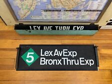 NYC SUBWAY ROLL SIGN #5 PRIMITIVE DIRTY LEX AV BRONX EXPRESS FLATBUSH BROOKLYN picture