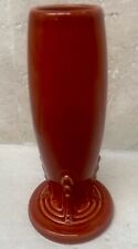 Vintage Fiesta Ceramic Art Deco Homer Laughlin Bud Vase USA Burnt Orange 7