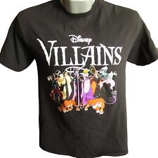 Disney Villains T Shirt Adult Medium Black Delta Ursula Jafar Maleficent Cruella picture