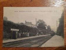 CPA - 95 - AUVERS sur Oise - La Gare at the arrival of a train - lively - RARE picture