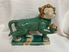 Vintage Chinese Majolica Glaze Monkey Figurine Signed picture