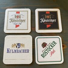 Kostritzer Schwarzbier -Edel Pils Kulmbacher Rostocker Pils 4 Beer Coaster New picture