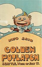 Postcard C-1911 Washington Seattle Golden Potlatch poster style Lowman WA24-953 picture