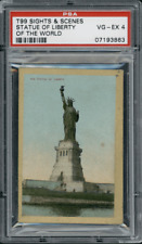 1911-12 T99 Statue of Liberty Pan Handle Scrap Sights and Scenes PSA 4 picture