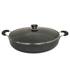 16'' Deep Cooking Pot Pan Aluminum Low Pot Non Stick Coating 10-1/2 QT Wide Wok picture