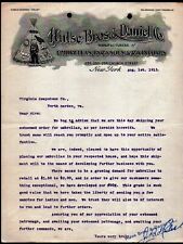 1913 New York - Hulse Bros & Daniel Co - Umbrellas Raincoats - Letter Head Bill picture