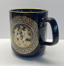 V. Stakias Designs Greece 24K Gold Hand Painted Coffee Mug Tea Cup 12oz picture